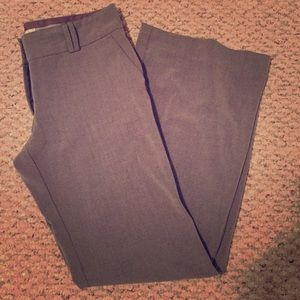 Grey Wide Leg Dress Pants