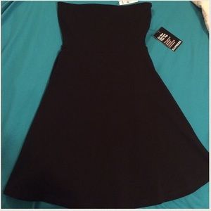 Express Black Strapless Dress- NEW WITH TAGS