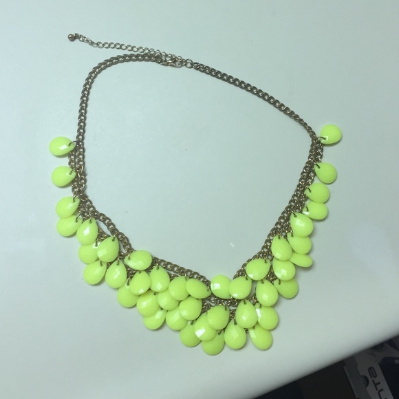 Neon yellow necklace