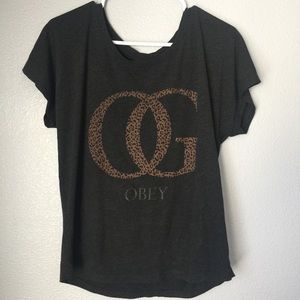 Obey cheetah shirt