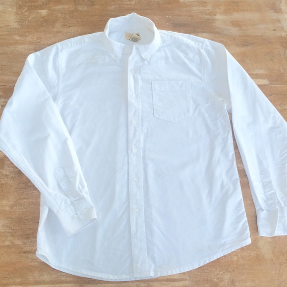 J. Khaki Women's White Pocket Button Down