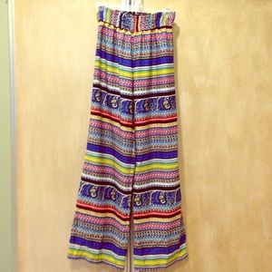 Never Worn Vibrant Printed Palazzo Pants