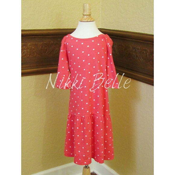 Old Navy Pink & White Polka Dot Dress Size M 8