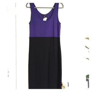 NWT Purple & Black Dress