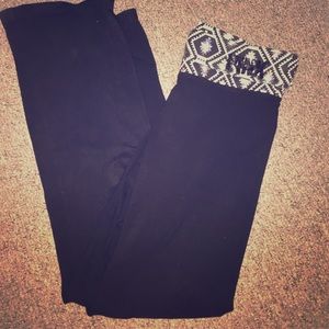 Pink vs boot cut yogas