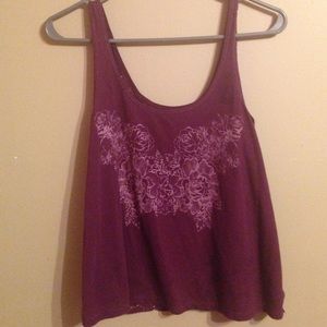 Floral American Eagle top