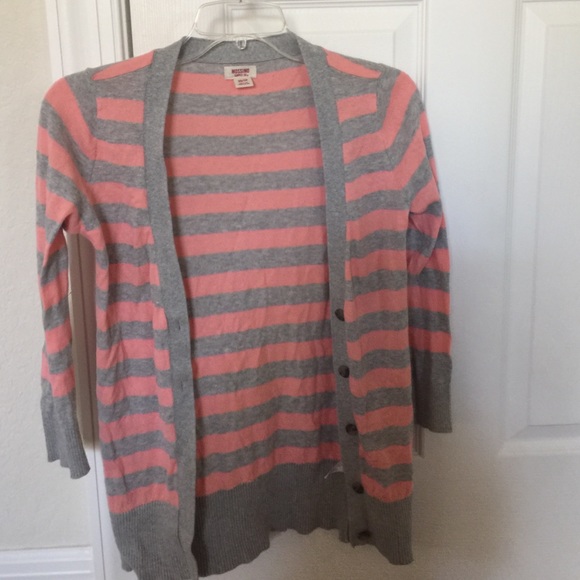 Pink and grey cardigan - Picture 1 of 4