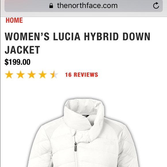❌sold North Face white lucia hybrid jacket - Picture 4 of 4