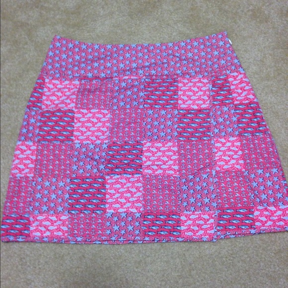 Pink vineyard vines patchwork skirt size 0