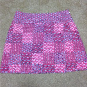 Pink vineyard vines patchwork skirt size 0