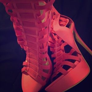 Hot pink heels