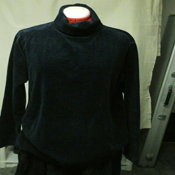 Royal blue turtleneck