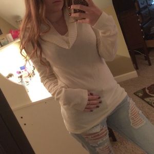 COWL NECK LONG SLEEVE SHIRT