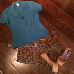 Fun Two Piece Skirt Suit