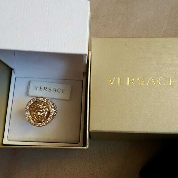 Authentic Versace Medusa head ring