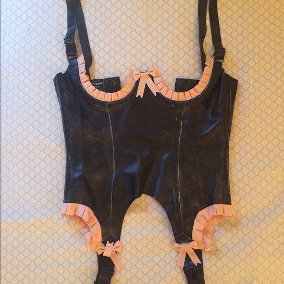 Honour Latex Other - Latex Rubber Cupless Ruffled Basque