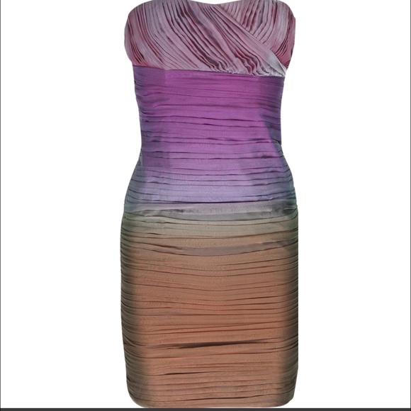 strapless alice and olivia cocktail dress