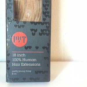 PYT 18" honey blonde human hair extensions