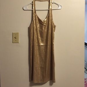 Gold Sequin Dress