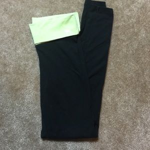 Lime green yoga leggings