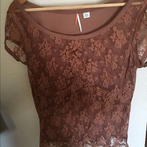 Anthropologie lace top