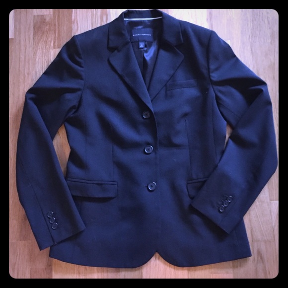 Banana Republic Stretch Wool Blazer