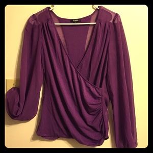 Long Sleeve Purple XOXO Shirt