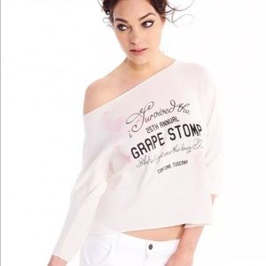 NWOT Wildfox Couture Grape Stomp Knit Tee/Top