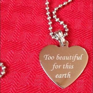 Engraved Heart Necklace