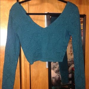 Forever 21 long sleeve crop top