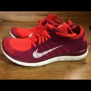 Nike free flynit 4.0 red