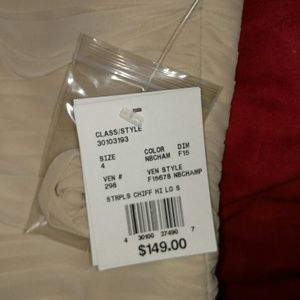 Champagne bridesmaid dress