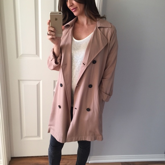 Sold • Khaki Mid Length Jacket Trench - Picture 2 of 4