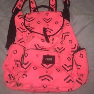 Pink backpack