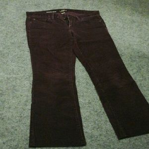 Burgundy jeans