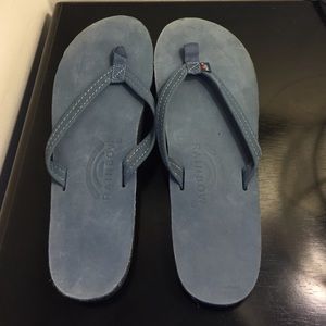 Rainbow Premier Leather Narrow Strap Sandal