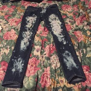 Bleached Skinny Jeans