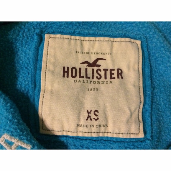 Blue Hollister zip-up hoodie - Picture 3 of 3