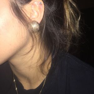 Gold earrings