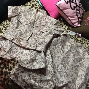 Kay Unger jacket and skirt set