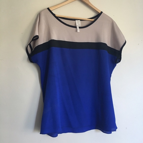 Color Block Blouse Sz. XL Reposh