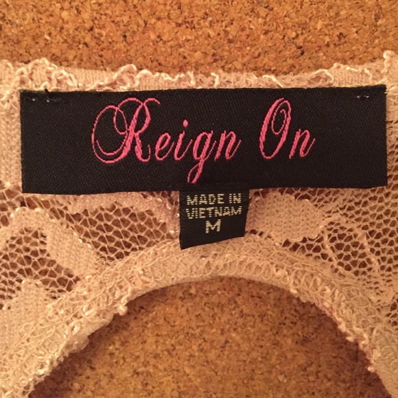 Light Pink/Nude Lace Dress - Picture 3 of 4