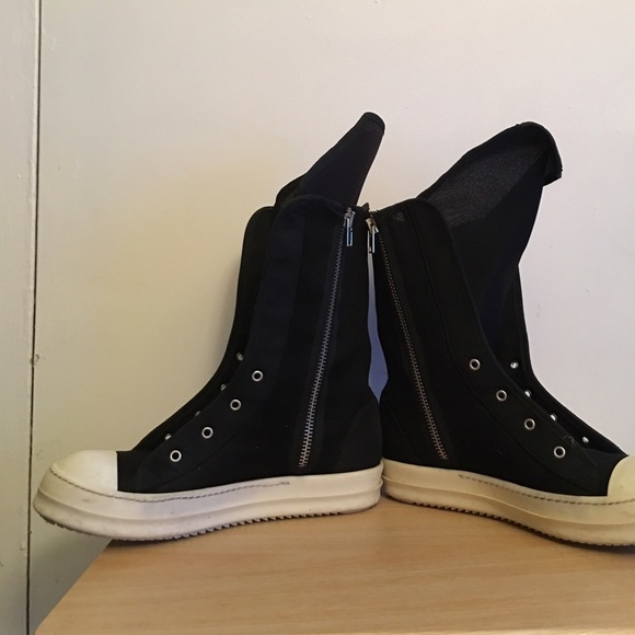 1460 Rick Owens Leather Platform Boots in Black | Dr. Martens Rick Owen boots