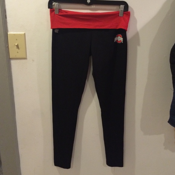 Ohio state fold over leggings