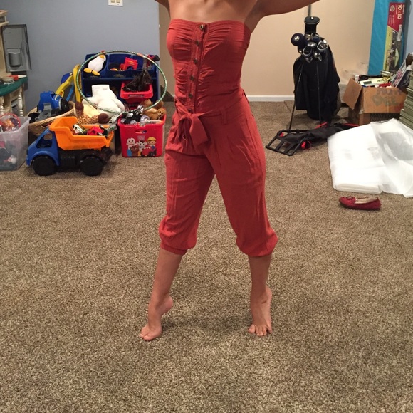 rustic orange romper - Picture 4 of 4