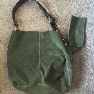 Green tote bag