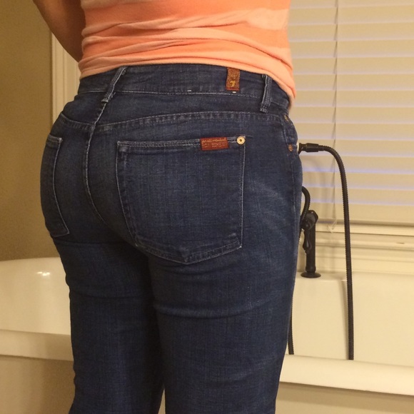 7 forallmankind flare jeans , used in good cond