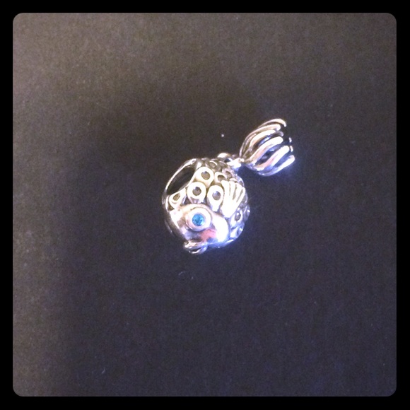 Moving fish tail silver Pandora charm