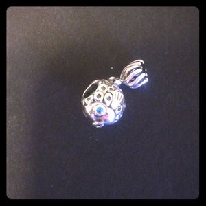 Moving fish tail silver Pandora charm