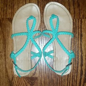 Teal sandals